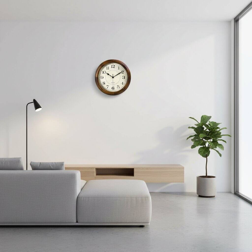 Alt View 1. Dazzed Corner - 14 Inch Silent Wall Clocks,Decorative Battery Operated Clock - Bronze.