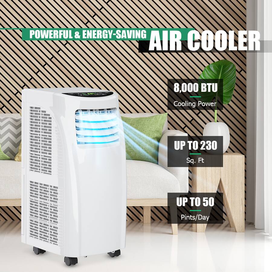 Costway Portable Air Conditioner Cools up to 230 5500 BTU