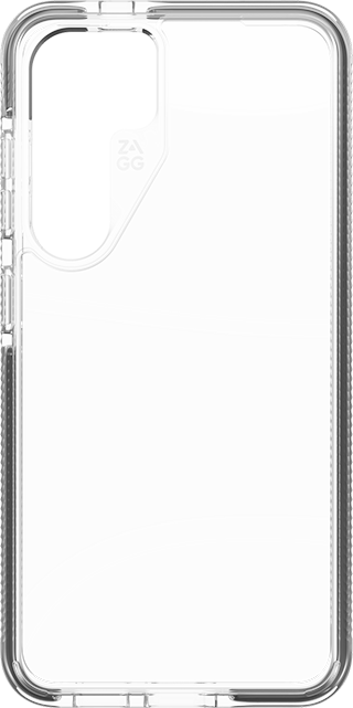 Front. ZAGG - Zagg Piccadilly Case for Samsung Galaxy S24 | Color: Clear/Black - Clear/Black.