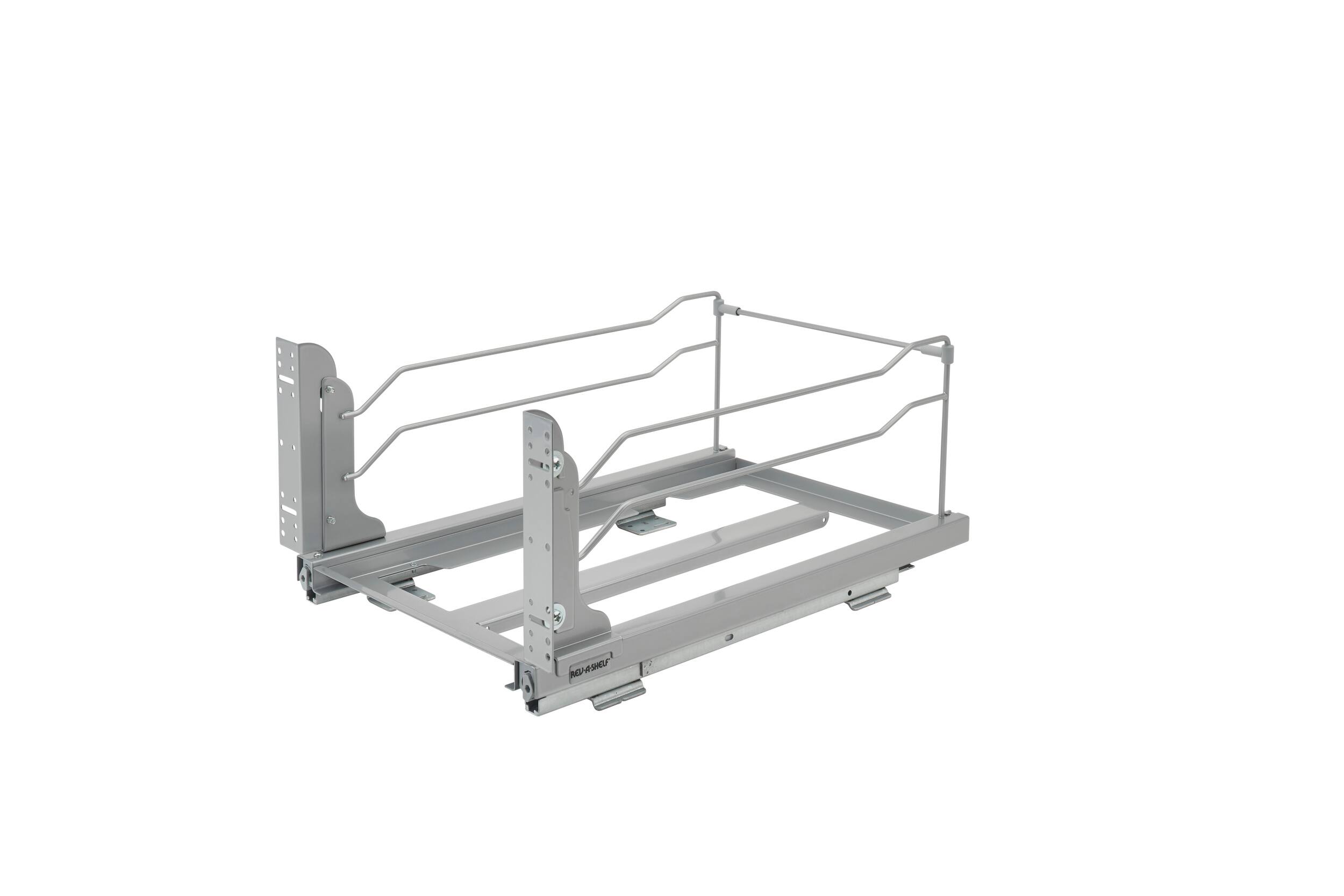 Alt View 8. Rev-A-Shelf - Rev-A-Shelf Double Pullout Trash Cans 35 qt. with Soft-close, 53WC-1835SCDM-211 - White.