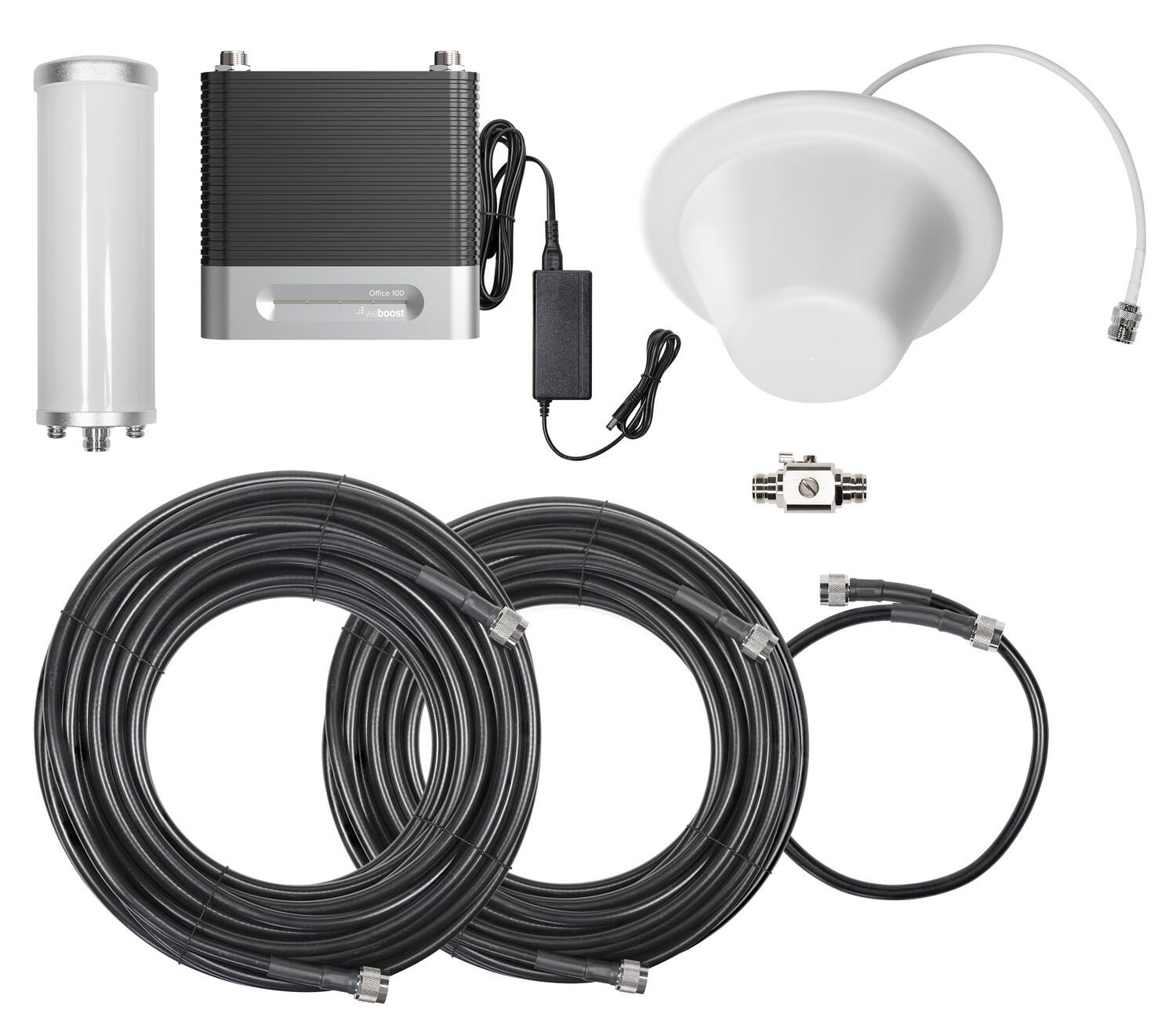 Alt View 12. weBoost - Office 100 Cellular Signal Booster Kit for Small Businesses or Warehouse Spaces between 8,000 - 25,000 sq. ft. - Black.