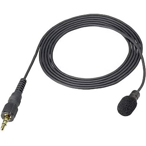 Sony - ECMV1BMP Electret Condenser Lavalier Microphone for UWP Series, Black