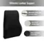 Ultimate Lumbar Support: Adjustable elastic strap fits most chairs, High density memory foam, Soft, breathable mesh fabric.