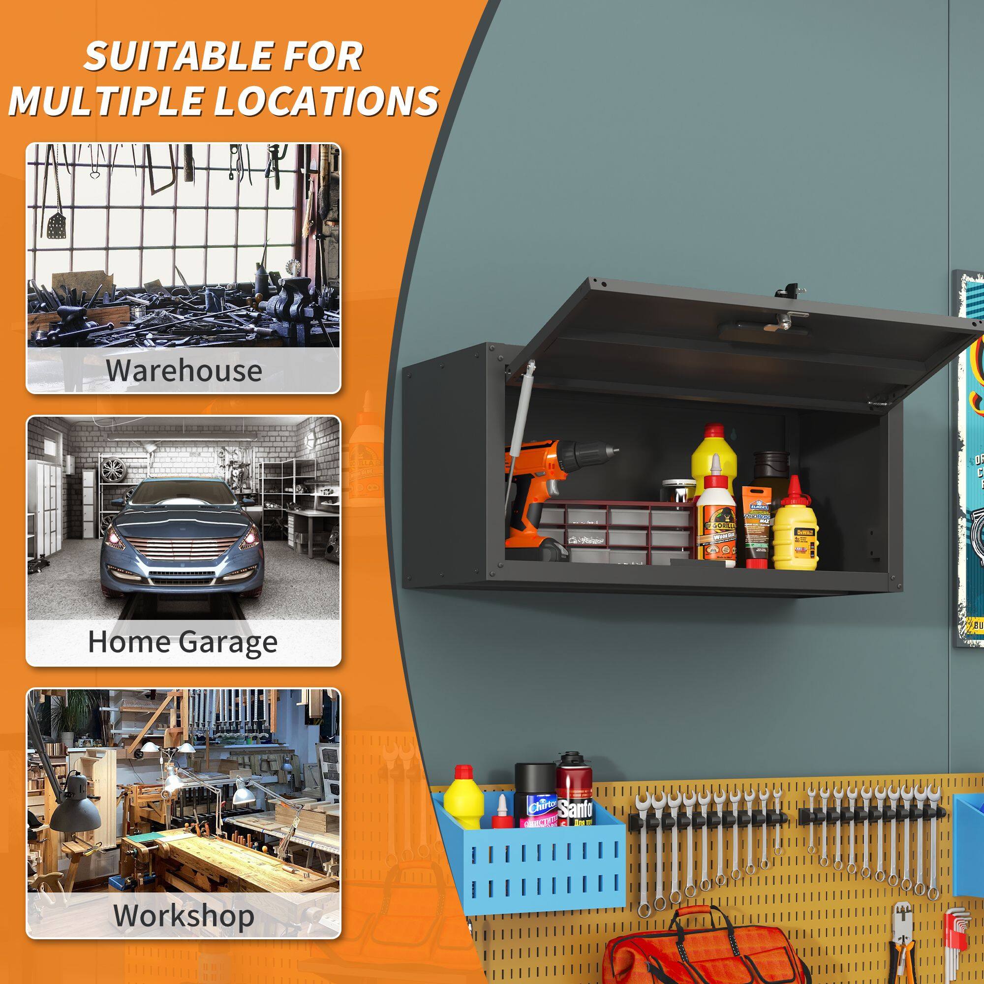 SUITABLE FOR MULTIPLE LOCATIONS

- Warehouse
- Home Garage
- Workshop