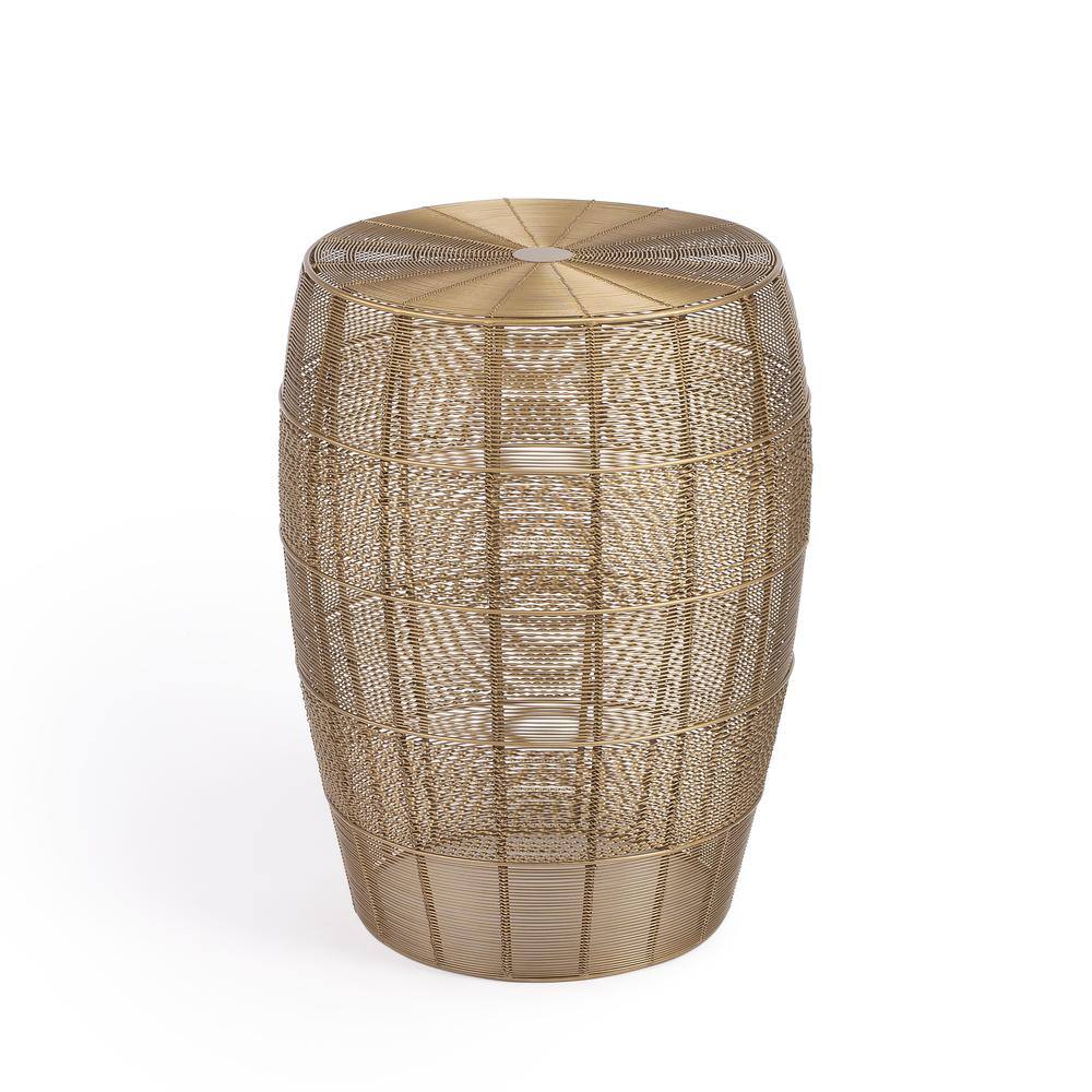 Alt View 3. Butler Specialty - Bellarose Metal Side Table - Gold.