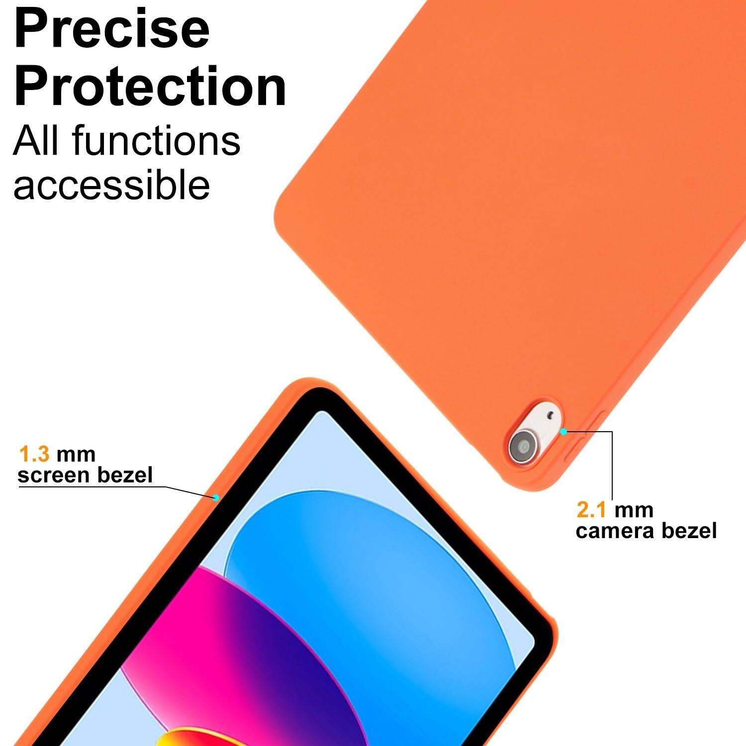Precise Protection  
All functions accessible  
1.3 mm screen bezel  
2.1 mm camera bezel