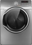 Front Standard. Samsung - 7.4 Cu. Ft. 13-Cycle Steam Electric Dryer - Stainless Platinum.