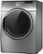 Left Standard. Samsung - 7.4 Cu. Ft. 13-Cycle Steam Electric Dryer - Stainless Platinum.