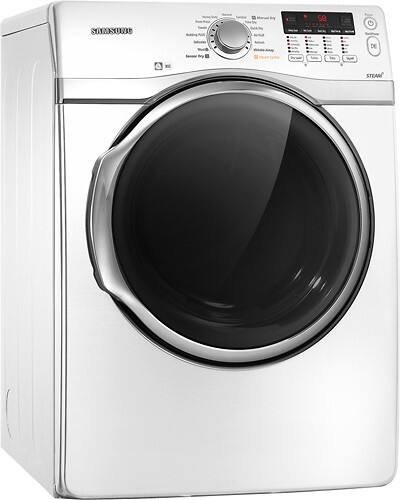 Best Buy: Samsung 7.4 Cu. Ft. 13-Cycle Steam Electric Dryer White ...