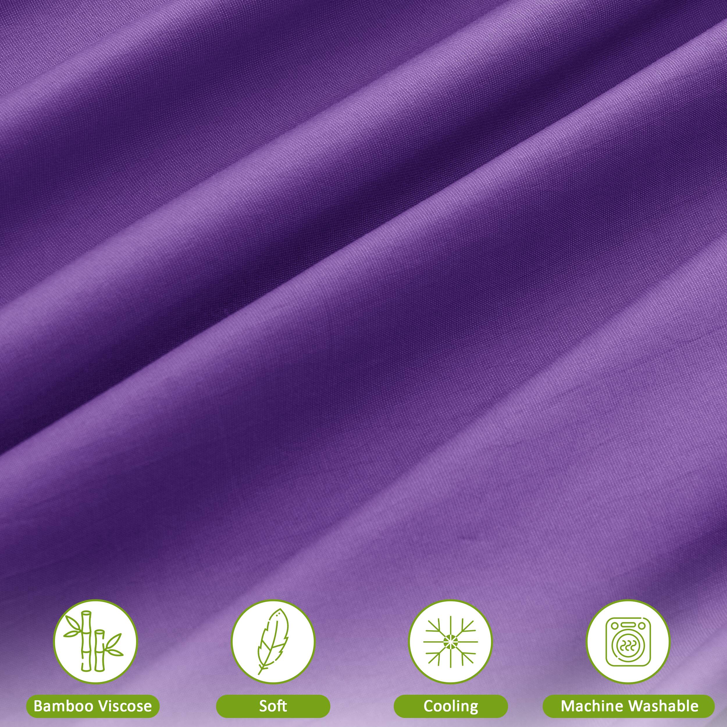 Bamboo Viscose  
Soft  
Cooling  
Machine Washable