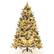 Front. Costway - 6 FT Pre-Lit Flocked Christmas Tree Hinged Xmas Decoration with 250 LED Lights - Green/White.