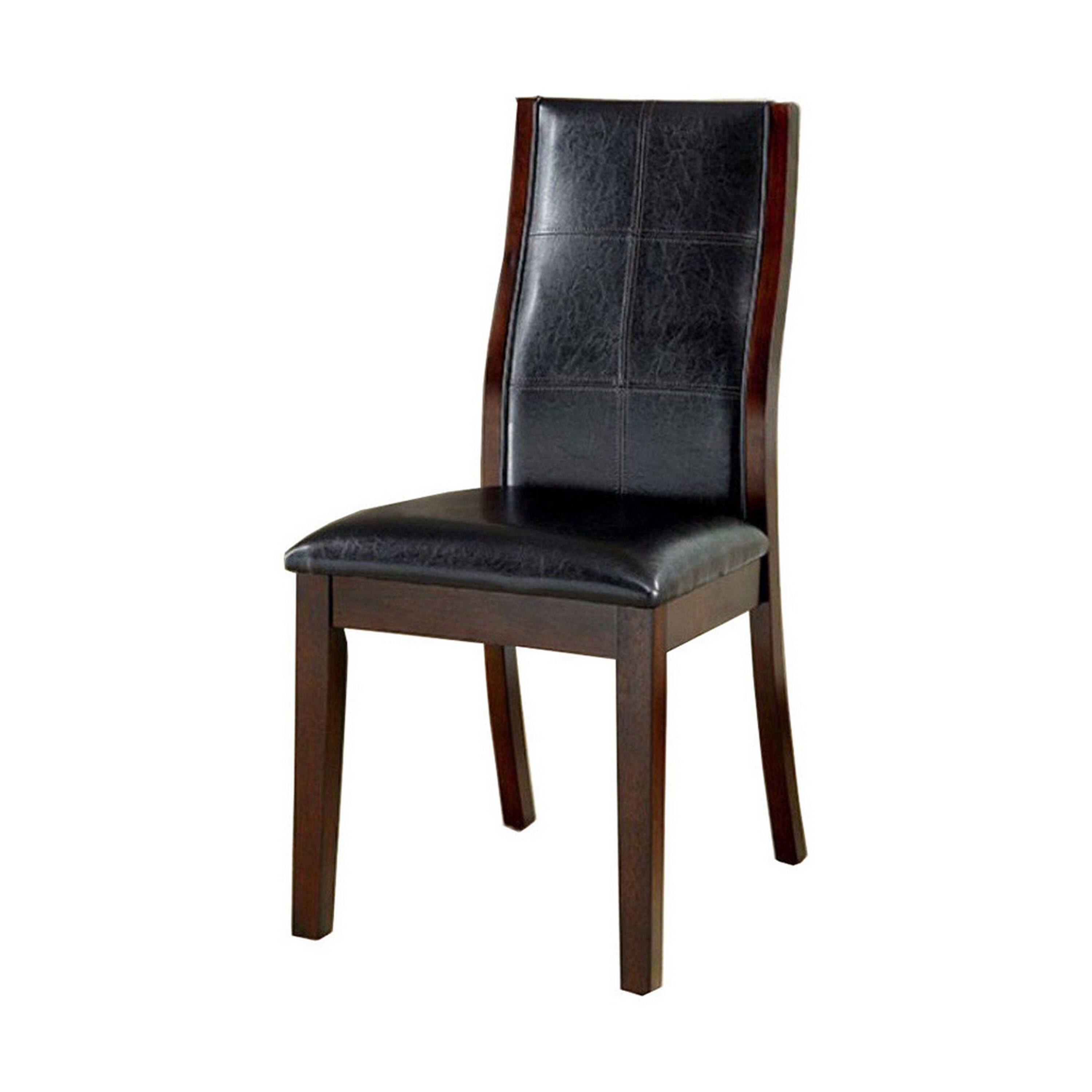 Alt View 1. Manhattan Lane - Townsend I Transitional Side Chair, Brown Cherry Finish, Set of 2 - Brown Cherry.