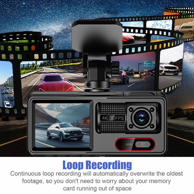 4K 30FPS Loop Recording

Continuous loop recording will automatically overwrite the oldest footage, so you don't need to worry about your memory card running out of space.