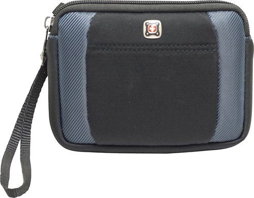  Swiss Gear - Lunar Single-Compartment Case for Most GPS - Black/Blue