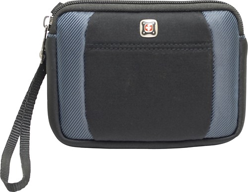  Swiss Gear - Lunar Double-Compartment Case for Most GPS - Black/Blue