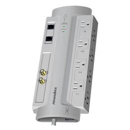 Panamax - 8-AC Outlet Telco Coax 1125-Joule AV Surge Protector Power Strip 6-Ft Cord SP8-AV - White