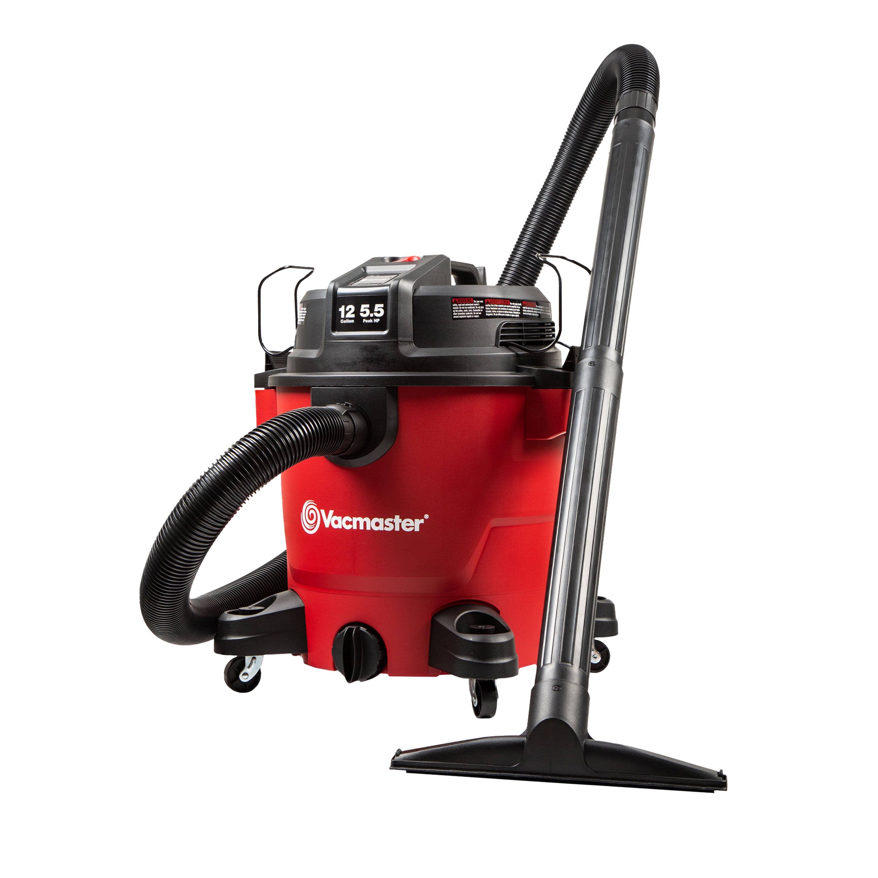 Vacmaster - VJH1211PF 1101 12-Gal 5.5 Peak HP Heavy-Duty Wet/Dry Vac Red