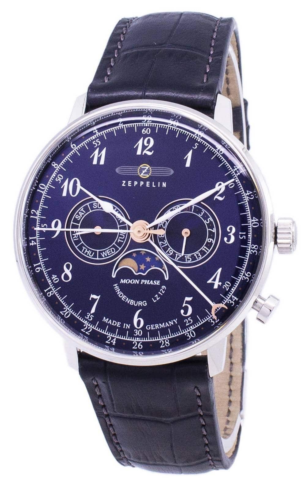 Zeppelin - Series LZ 129 Hindenburg Germany Made 7036-3 70363 Men's Watch - Blue