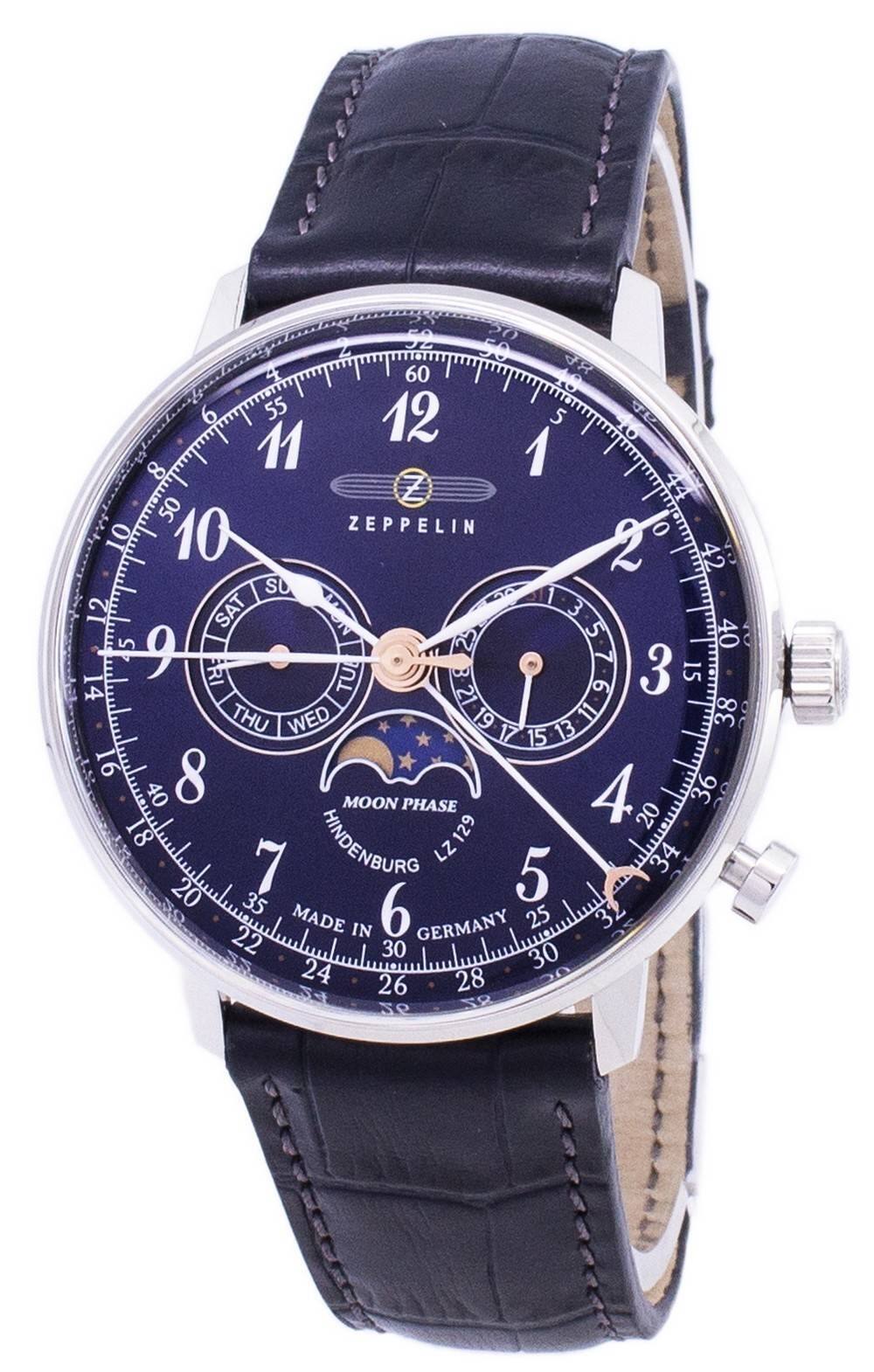 Zeppelin - Series LZ 129 Hindenburg Germany Made 7036-3 70363 Men's Watch - Blue