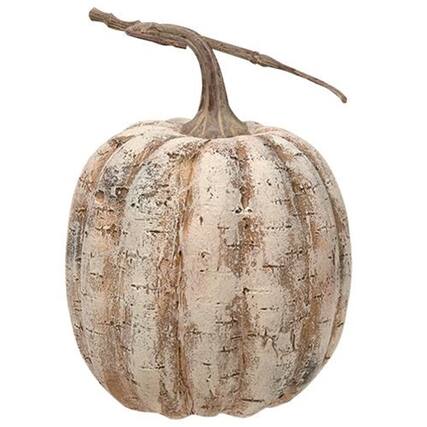 Front. BreeBe - *White Birch Pumpkin 8" - White Birch.