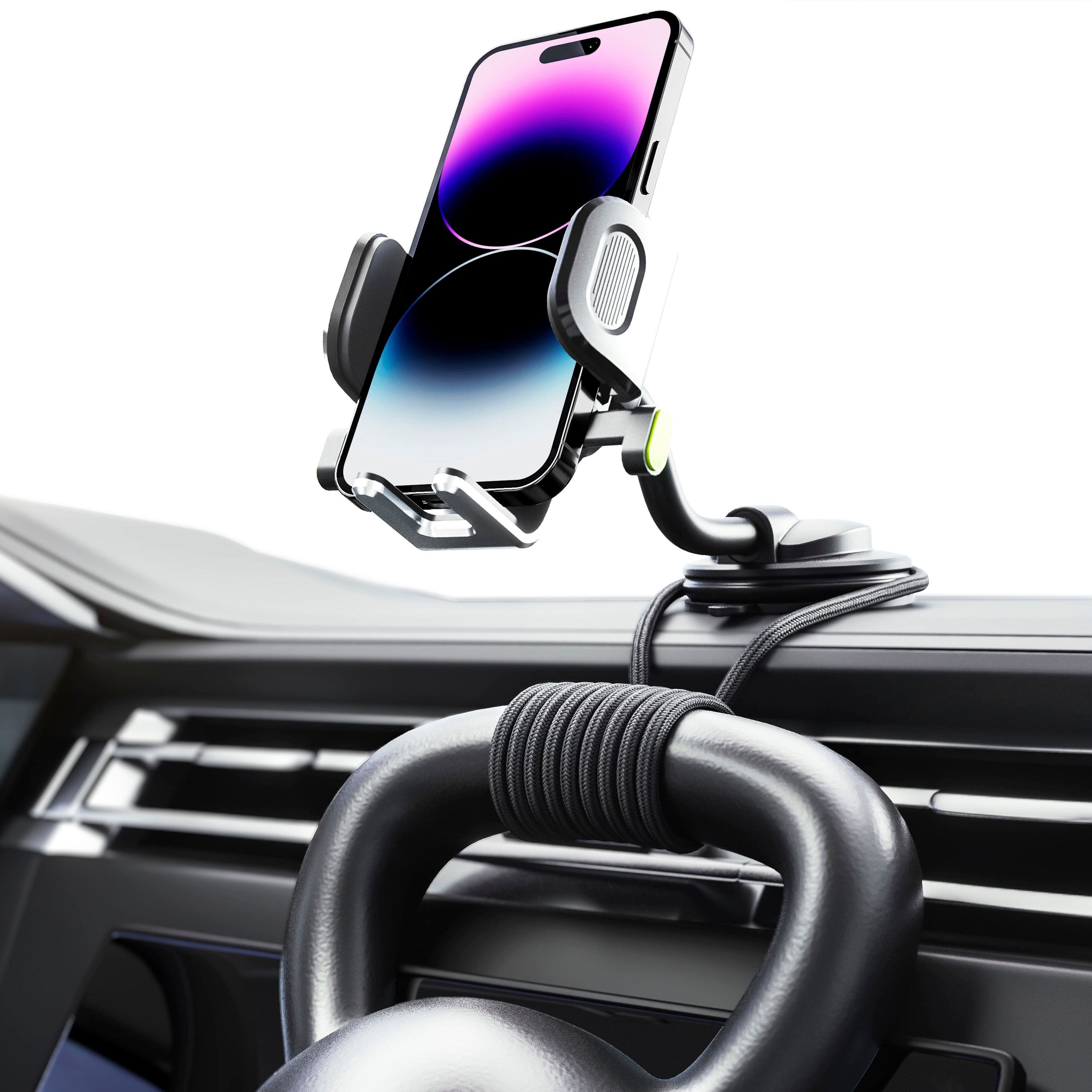 Alt View 16. Bracketron - OneClick Flex Window, Dash & Vent Mount - Black.