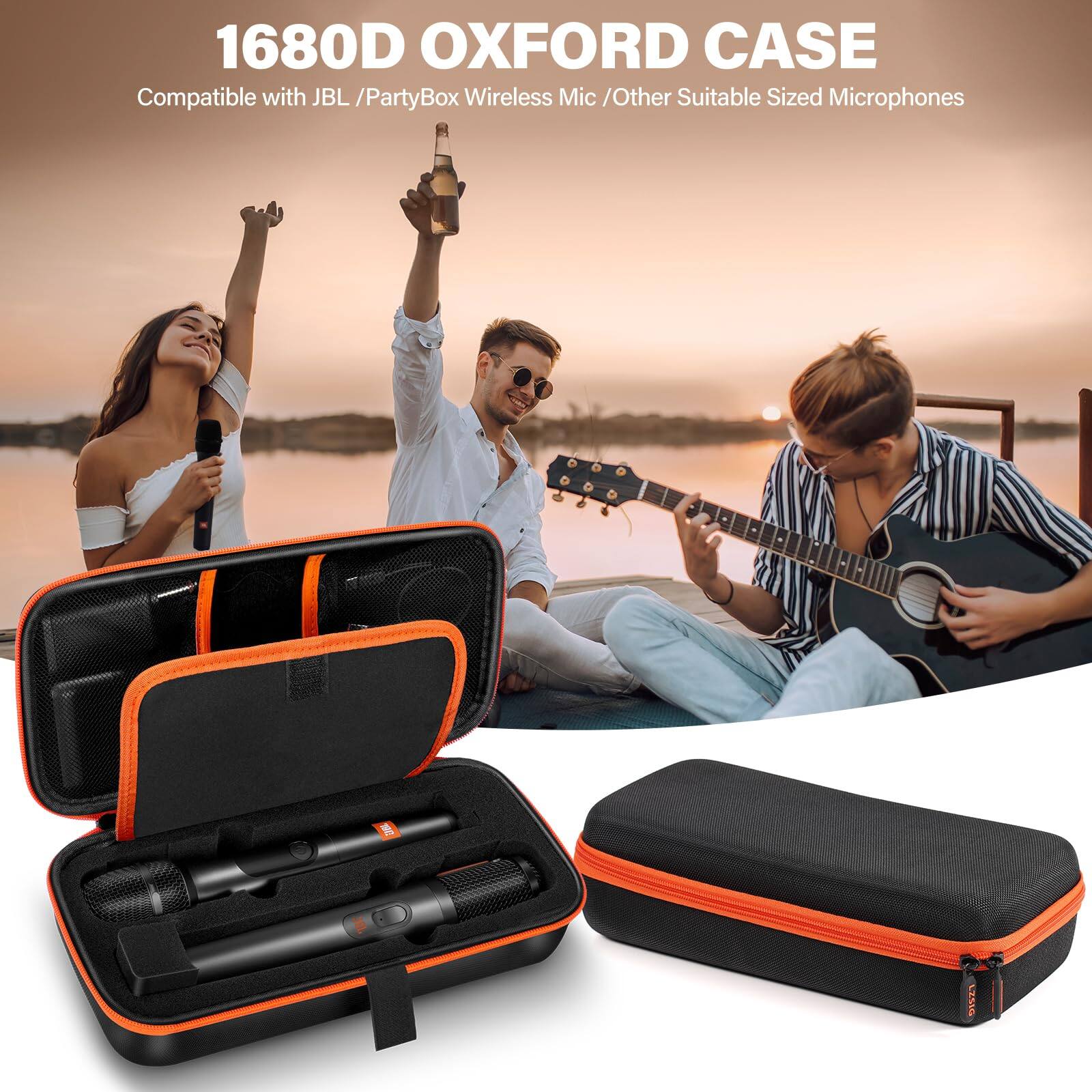 1680D OXFORD CASE  
Compatible with JBL / PartyBox Wireless Mic / Other Suitable Sized Microphones