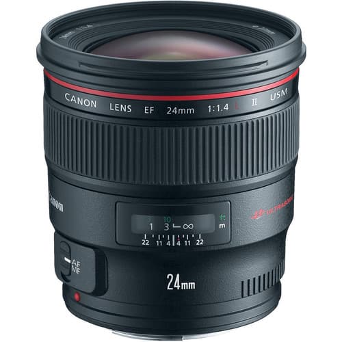 Canon - EF 24mm f/1.4L II USM Lens (International Model) - Black