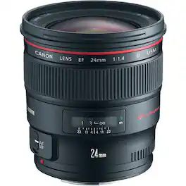 Canon - EF 24mm f/1.4L II USM Lens (International Model) - Black