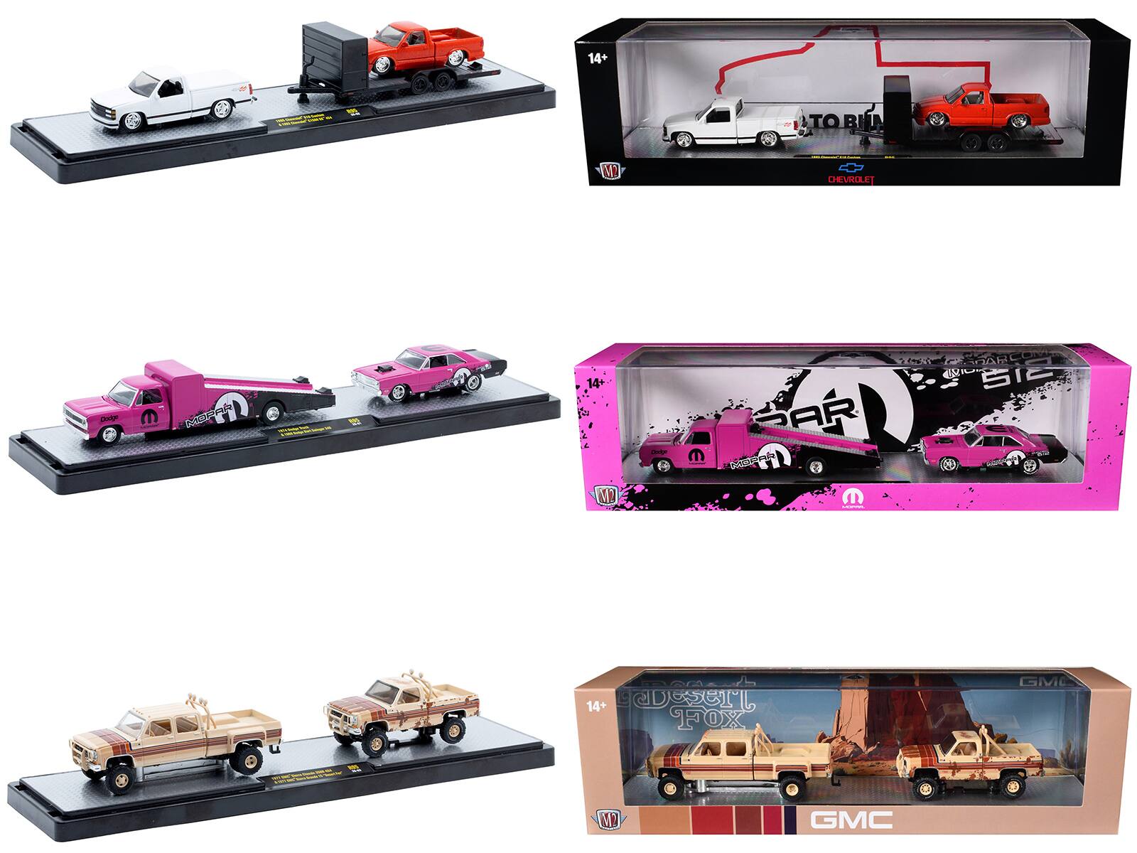 Auto Haulers Set of 3 Trucks Release 95 Limited Edition to 6000 pieces Worldwide 1/64 Diecast Model Cars by M2 Machines price history on PriceWatchPro