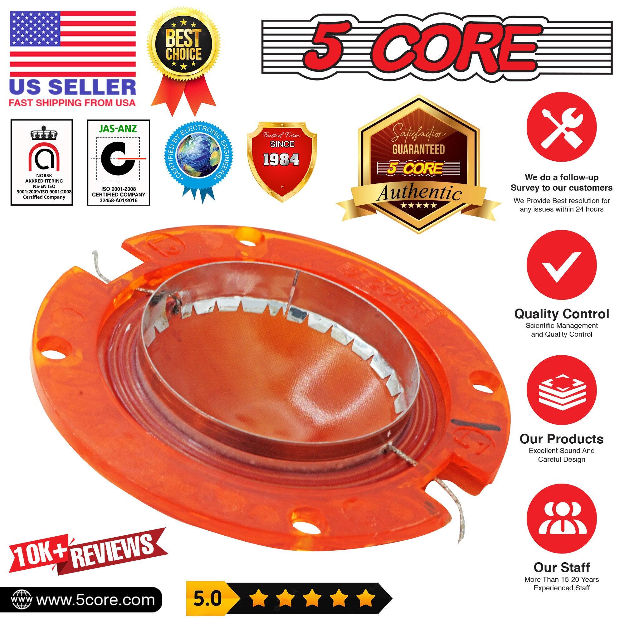 BEST CHOICE US SELLER FAST SHIPPING FROM USA

5 CORE

- JAS-ANZ Certified Company
- ISO 9001:2008 Certified Company
- 32458-A0122016 BY ELECTRONIC CERTIFIED ENGINEERS
- SINCE 1984
- Satisfaction GUARANTEED
- Authentic

We do a follow-up survey to our customers. We provide best resolution for any issues within 24 hours.

Quality Control
Scientific Management and Quality Control

Our Products
Excellent Sound And Careful Design

Our Staff
More Than 15-20 Years Experienced Staff

10K+ REVIEWS

www.5core.com

5.0