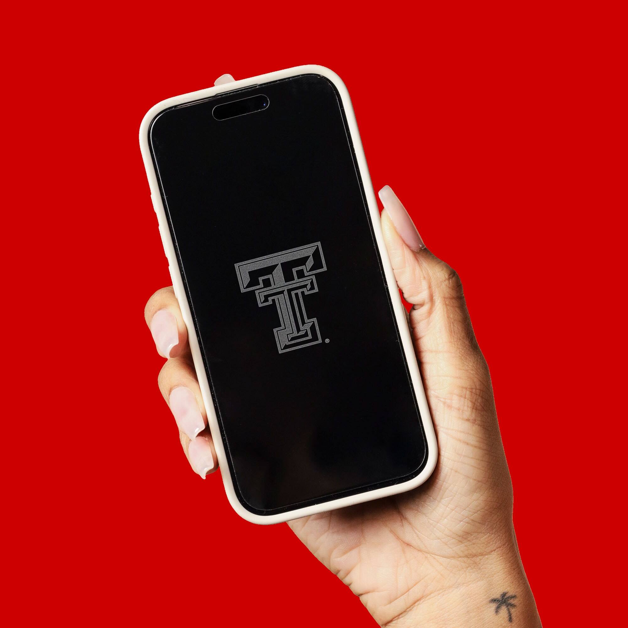 Alt View 3. Screen Skinz - Texas Tech Red Raiders Clear iPhone Screen Protector - 17 Pro - Multicolor.