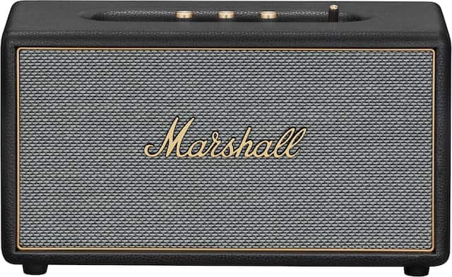 Front. Marshall - Stanmore IV Bluetooth Home Speaker with Volume / Bass / Treble Controls and 3.5 mm Auxilary / RCA Inputs - Black.