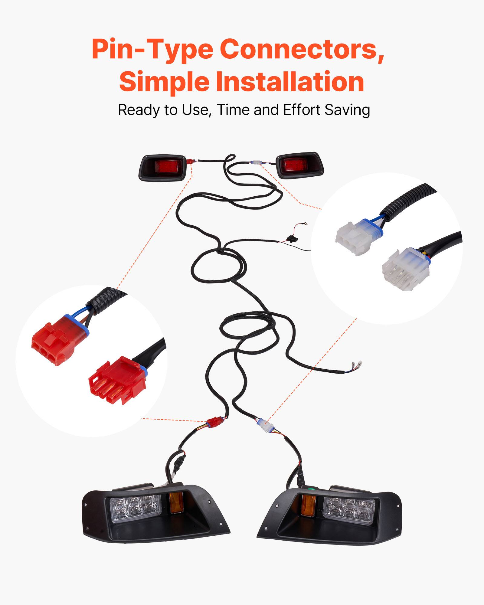 Pin-Type Connectors, Simple Installation  
Ready to Use, Time and Effort Saving