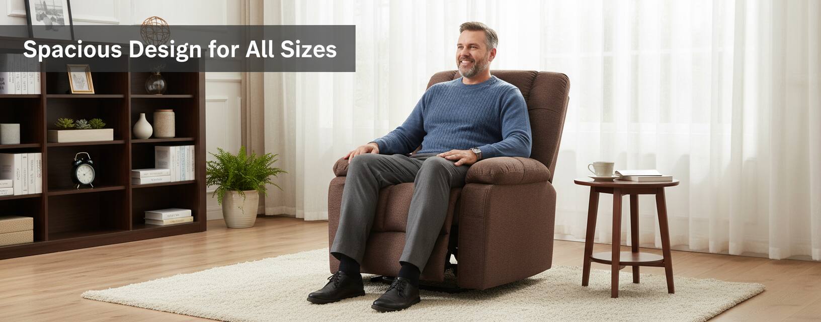 Spacious Design for All Sizes
