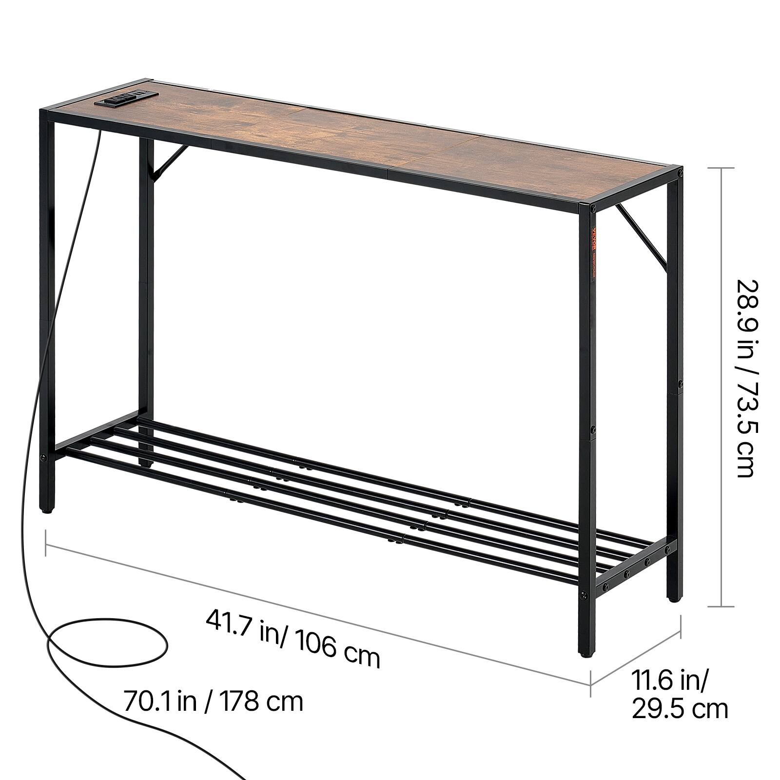 - 28.9 in / 73.5 cm
- 41.7 in / 106 cm
- 70.1 in / 178 cm
- 11.6 in / 29.5 cm