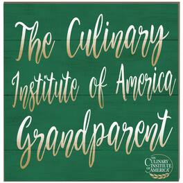 Jardine - Culinary Institute of America Steels 10'' x 10'' Grandparent Plaque - Green