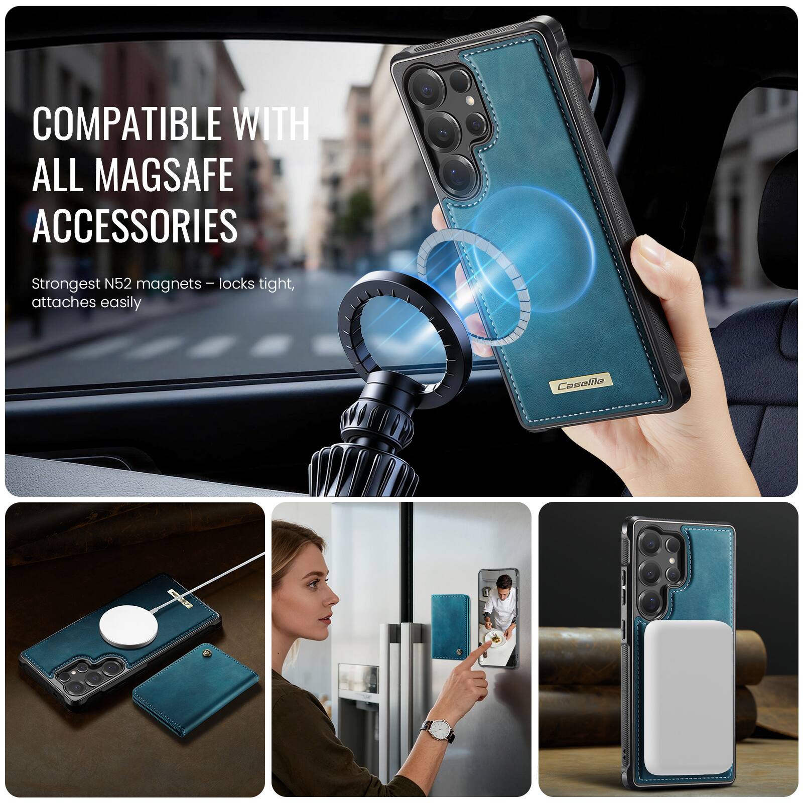 COMPATIBLE WITH ALL MAGSAFE ACCESSORIES

Strongest N52 magnets - locks tight, attaches easily

Casella
