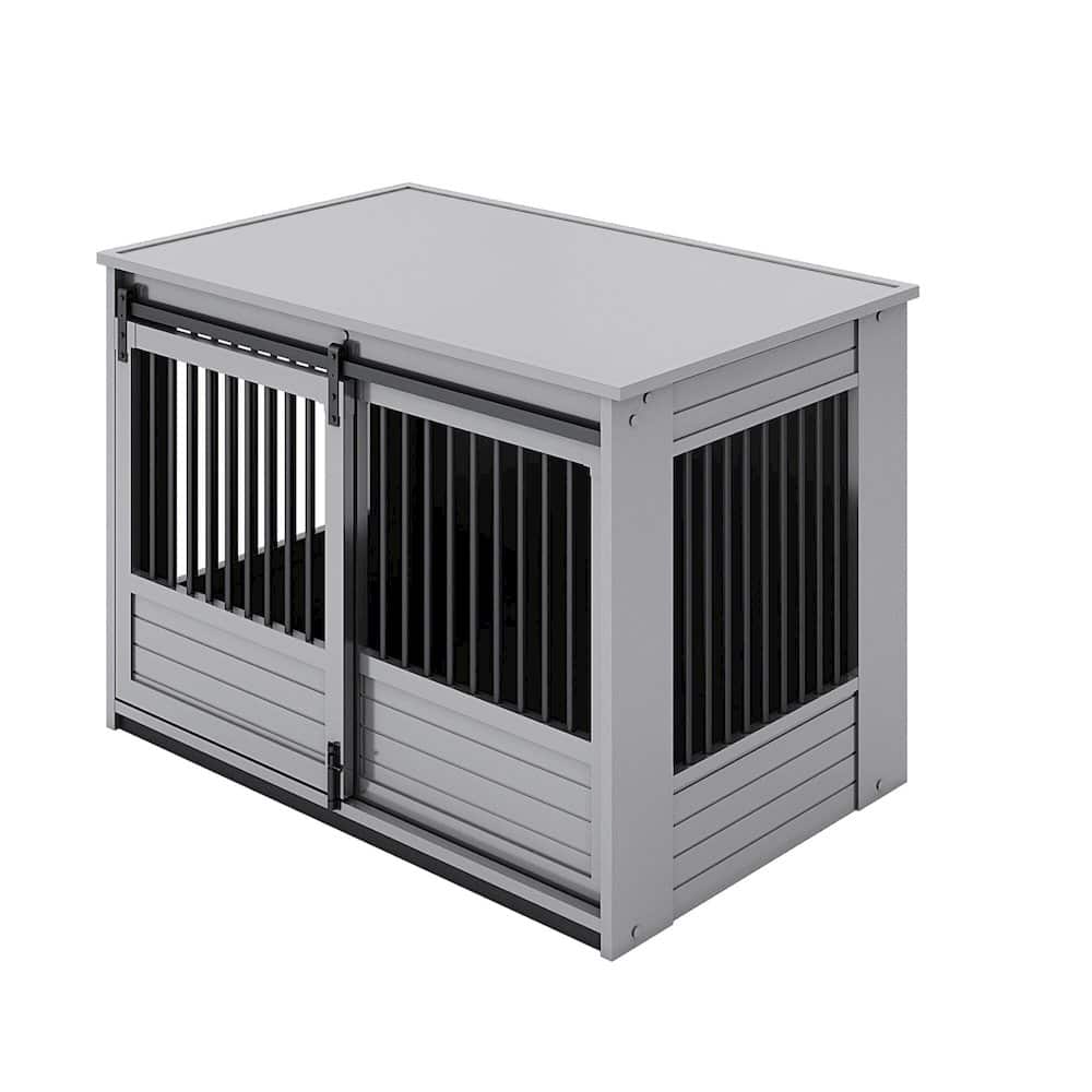 New Age Pet - ECOFLEX Barn Door Dog Crate End Table - Gray X-Large price history on PriceWatchPro