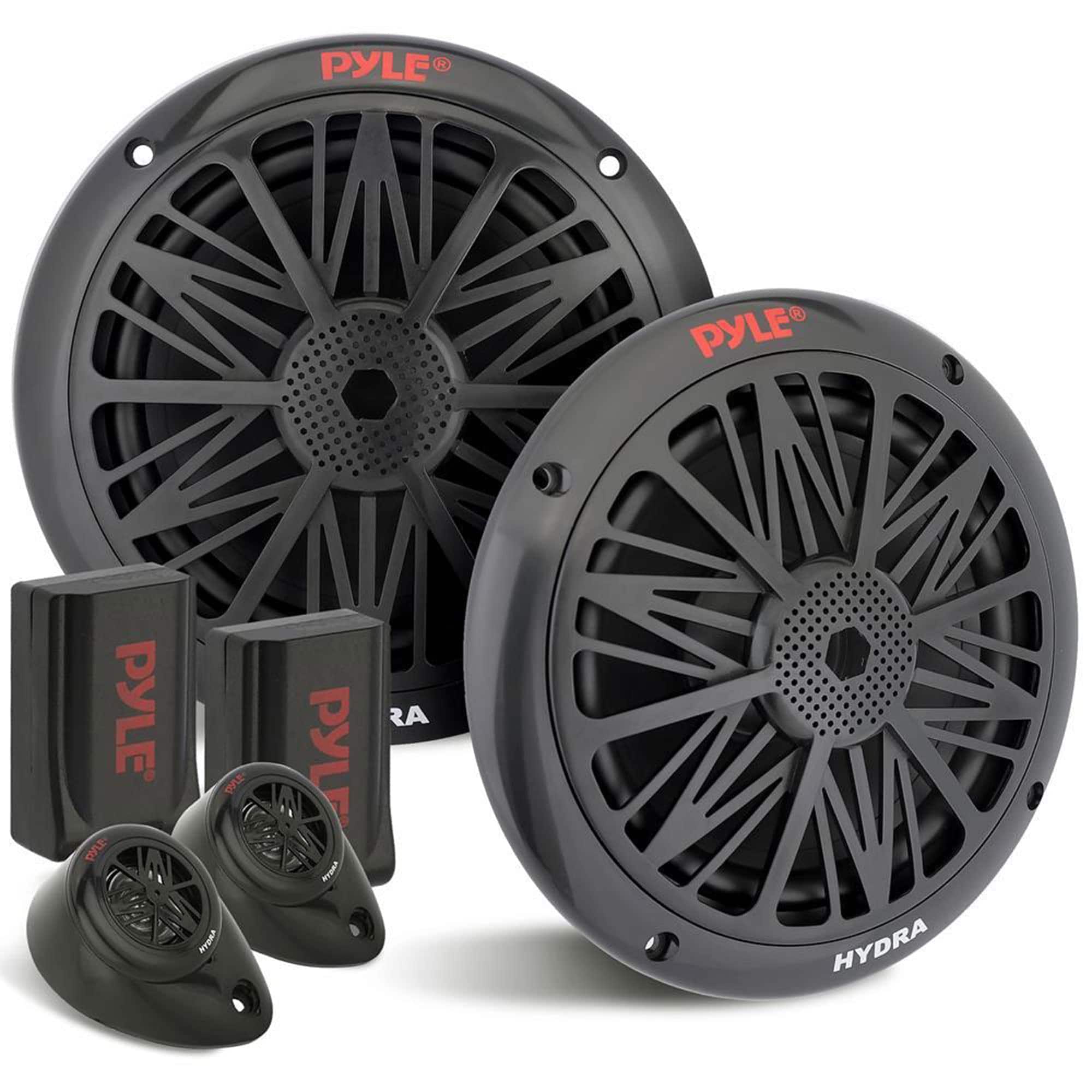Pyle - Marine Component Speaker System - 200watt - Black
