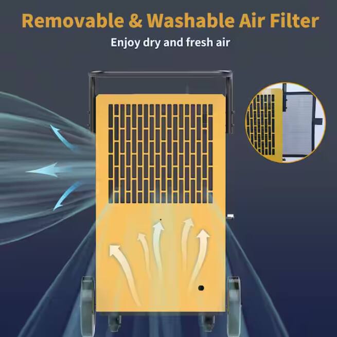 Removable & Washable Air Filter  
Enjoy dry and fresh air
