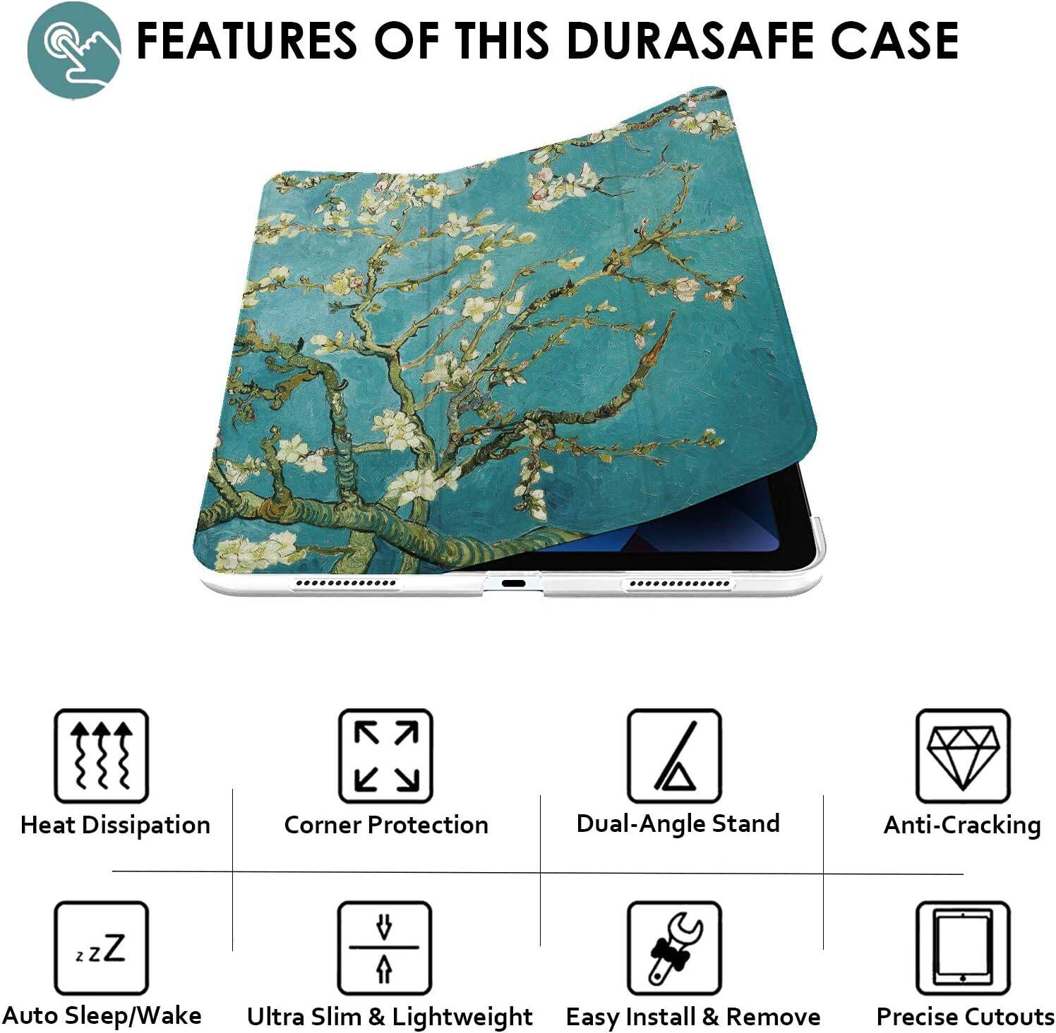 FEATURES OF THIS DURASAFE CASE

- Heat Dissipation
- Corner Protection
- Dual-Angle Stand
- Anti-Cracking
- Auto Sleep/Wake
- Ultra Slim & Lightweight
- Easy Install & Remove
- Precise Cutouts