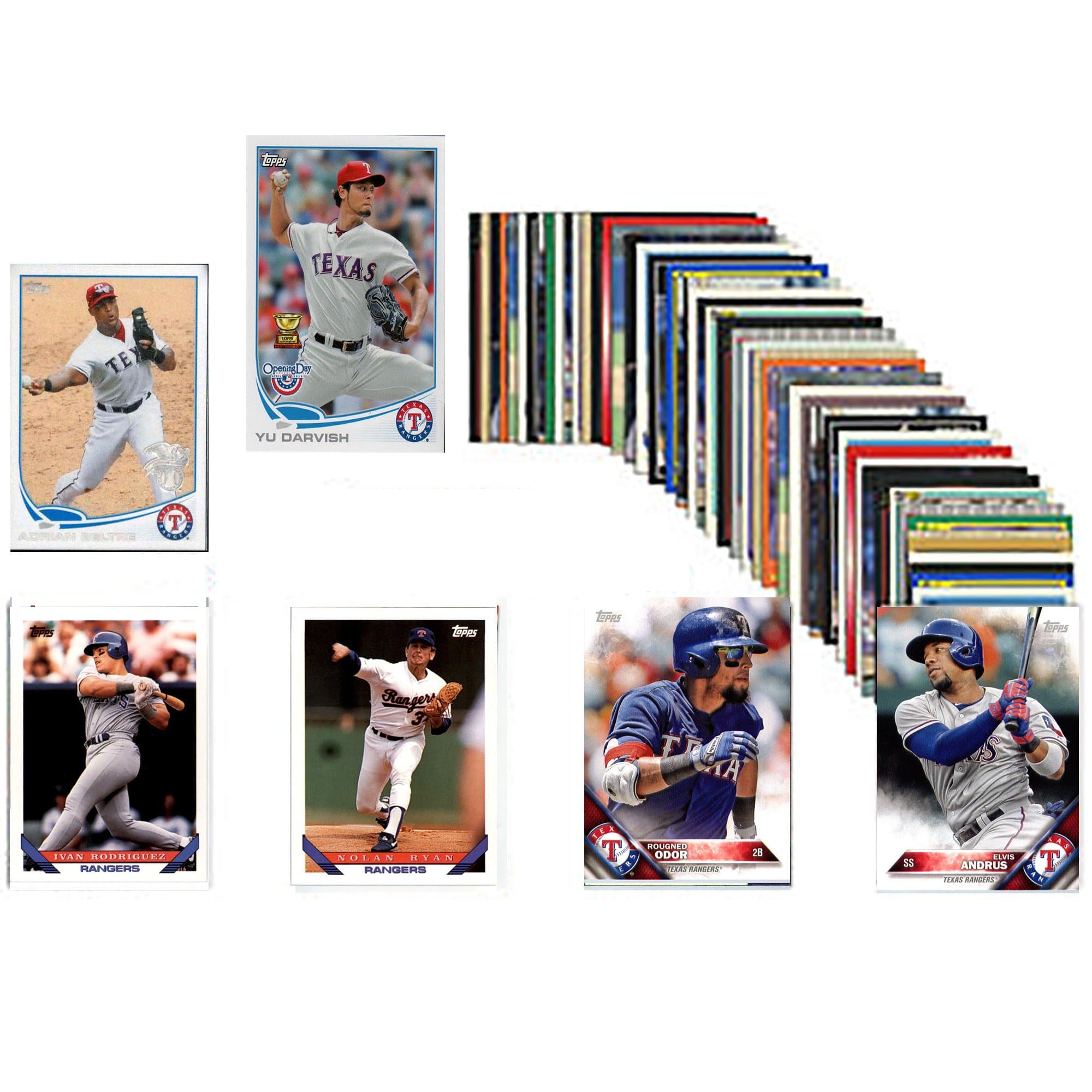 C&I Collectibles - Texas Rangers Trading Card 50-Count Set - Multicolor price history on PriceWatchPro