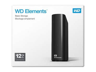 Western Digital WD Elements 12TB USB 3.0 Desktop External Hard Western Digital WD Elements 12TB USB 3.0 Desktop External Hard