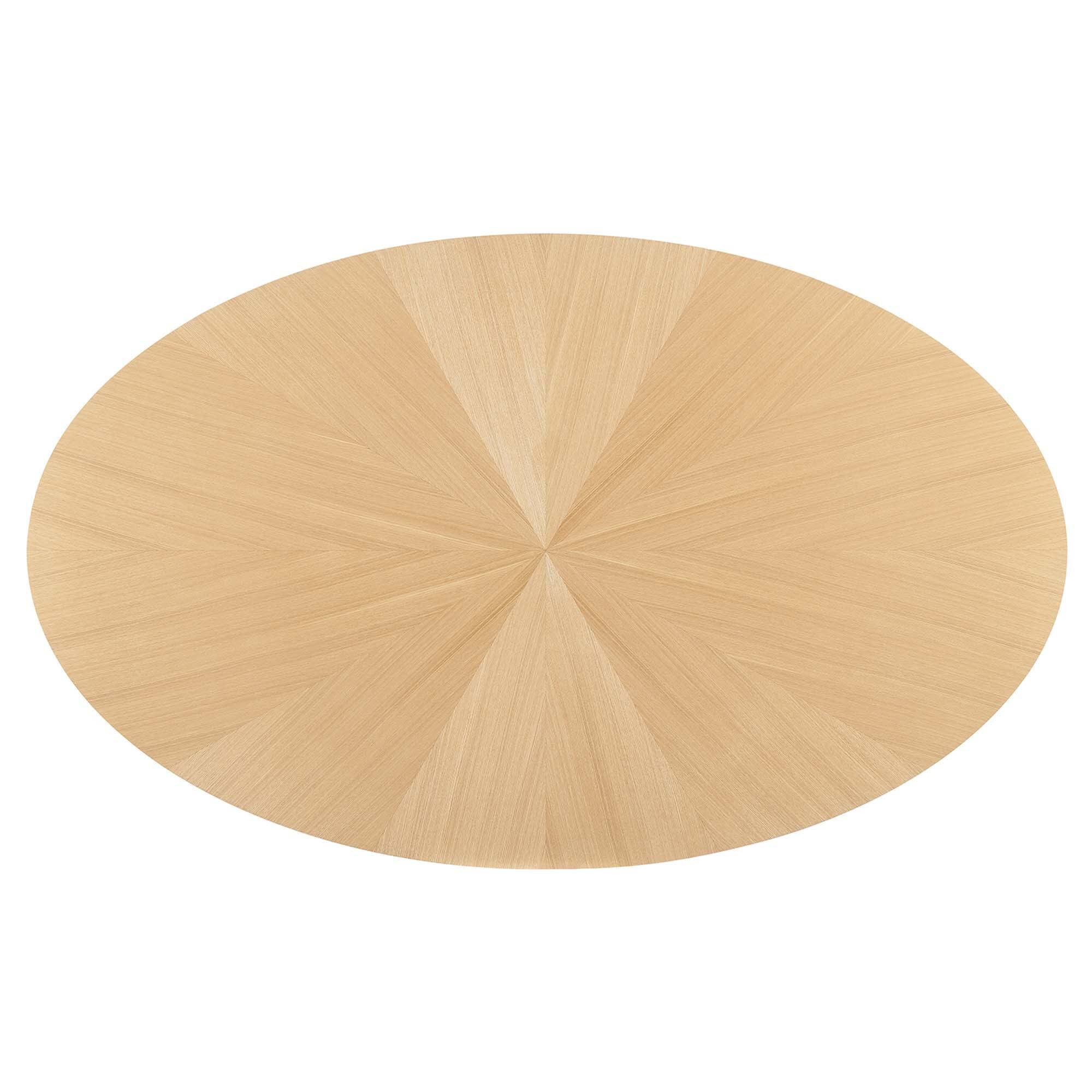 Alt View 5. Modway - Crossroads 71" Oval Wood Dining Table by Modway - Oak.
