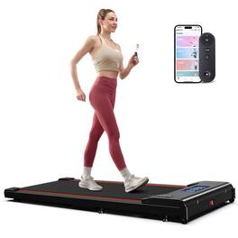 LICHICO - Walking Pad Treadmill,Portable Treadmill with Remote & APP Control, LED Display, 265LB Capacity - Black