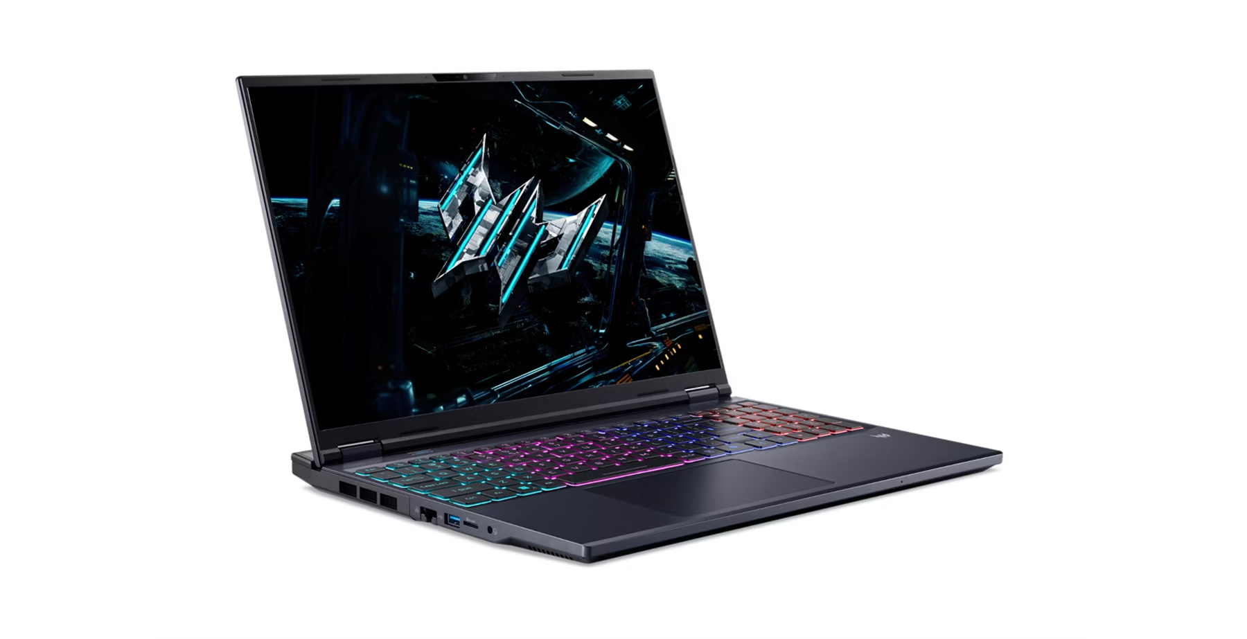 Angle. Acer - Predator Helios Neo 16 AI 16" Gaming Laptop WQXGA Intel Core Ultra 9 275HX 32GB 1TB SSD RTX 5070 Ti PHN16-73-92X1.