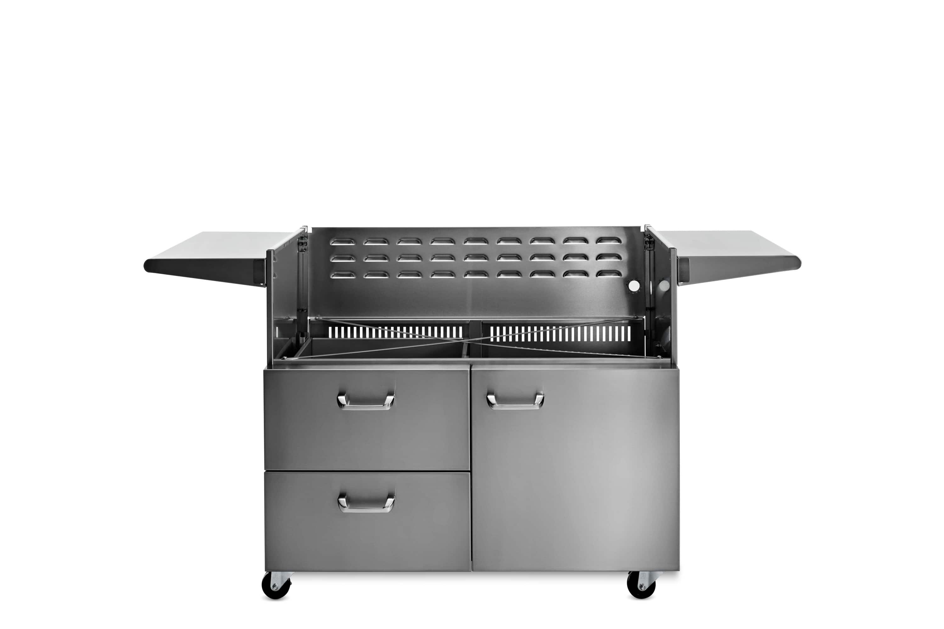 Storage Cart for Lynx 42" wide Grills - Stainless Steel - Front_Zoom