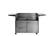 Front. Lynx - Stainless Steel Storage Cart for Lynx 42" wide Grills - Stainless Steel.