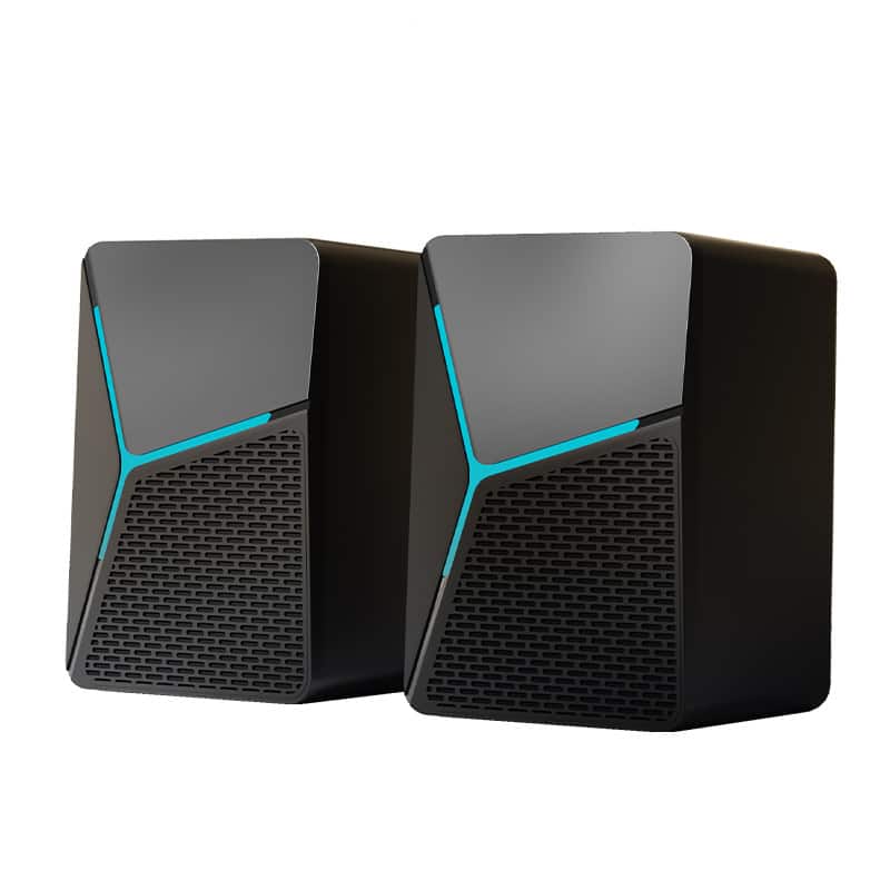 Cluzine - USB/Type-C Wired & Bluetooth Soundbar Computer Speaker with RGB Light for PC - 1
