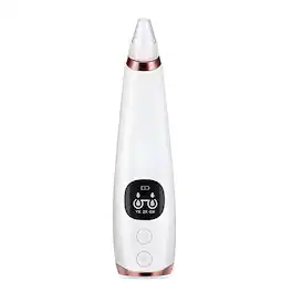 Cluzine - Blackhead Remover Vacuum, Electric Pore Cleaner with 6 Suction Heads & 7 Levels for Gentle Home Facial Care